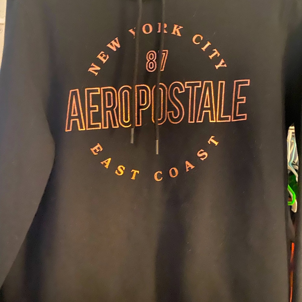 Size Large Black and Pink Hoodie from Aeropostal